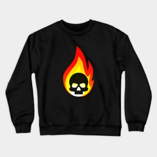 Skull in fire Crewneck Sweatshirt